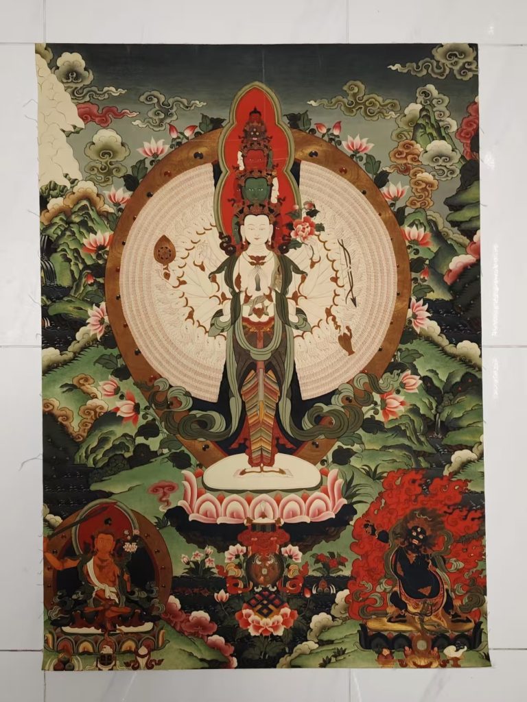 图片[1]-千手观音（唐卡）-嘉城艺术交易平台