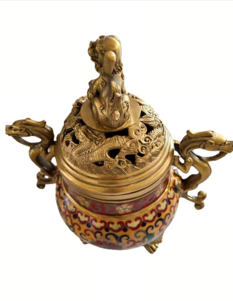 图片[1]-乾隆年制《兽首珐琅彩香炉》-嘉城艺术交易平台