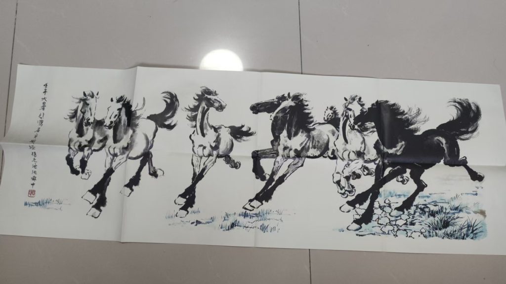 图片[1]-徐悲鸿《八骏图》-嘉城艺术交易平台