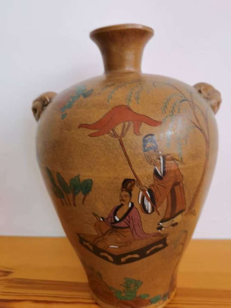 图片[1]-大宋《人物故事纹玉壶春瓶》-嘉城艺术交易平台