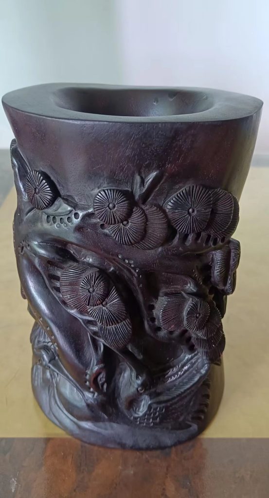 图片[3]-紫檀笔筒-嘉城艺术交易平台