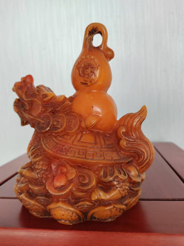 图片[1]-寿山石《龙龟摆件》-嘉城艺术交易平台