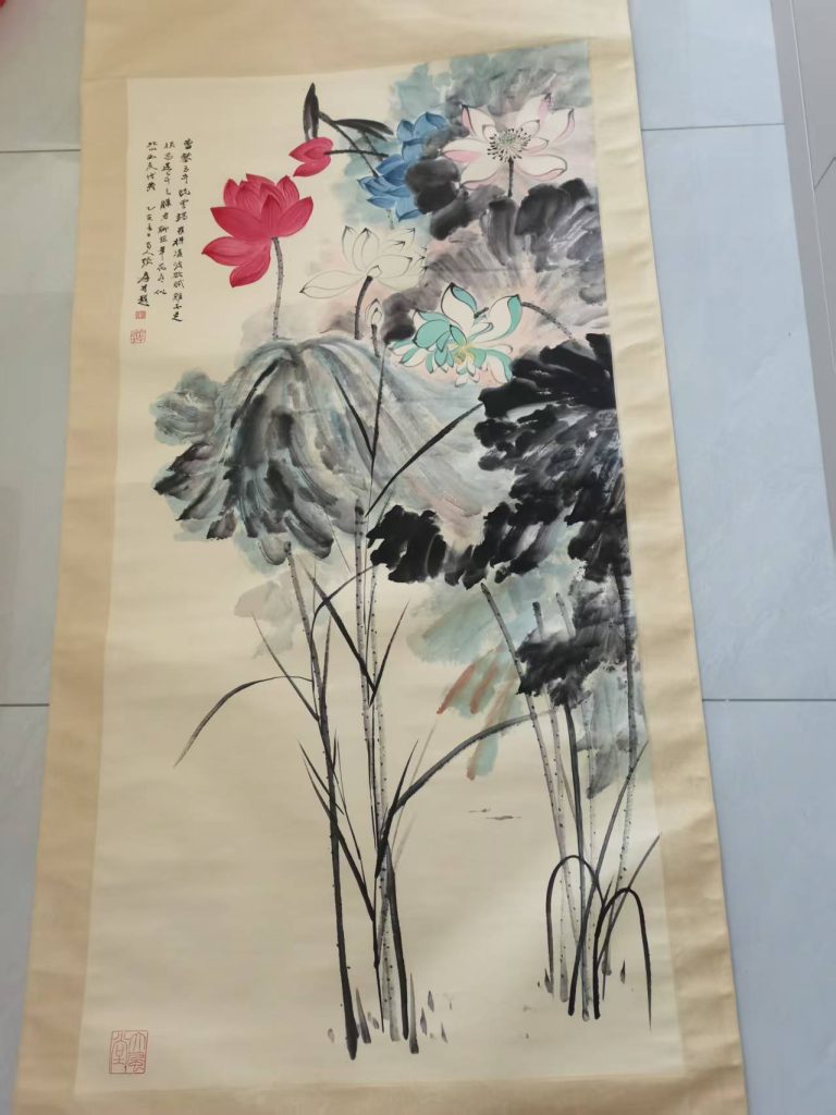 图片[1]-张大千《荷香图》-嘉城艺术交易平台