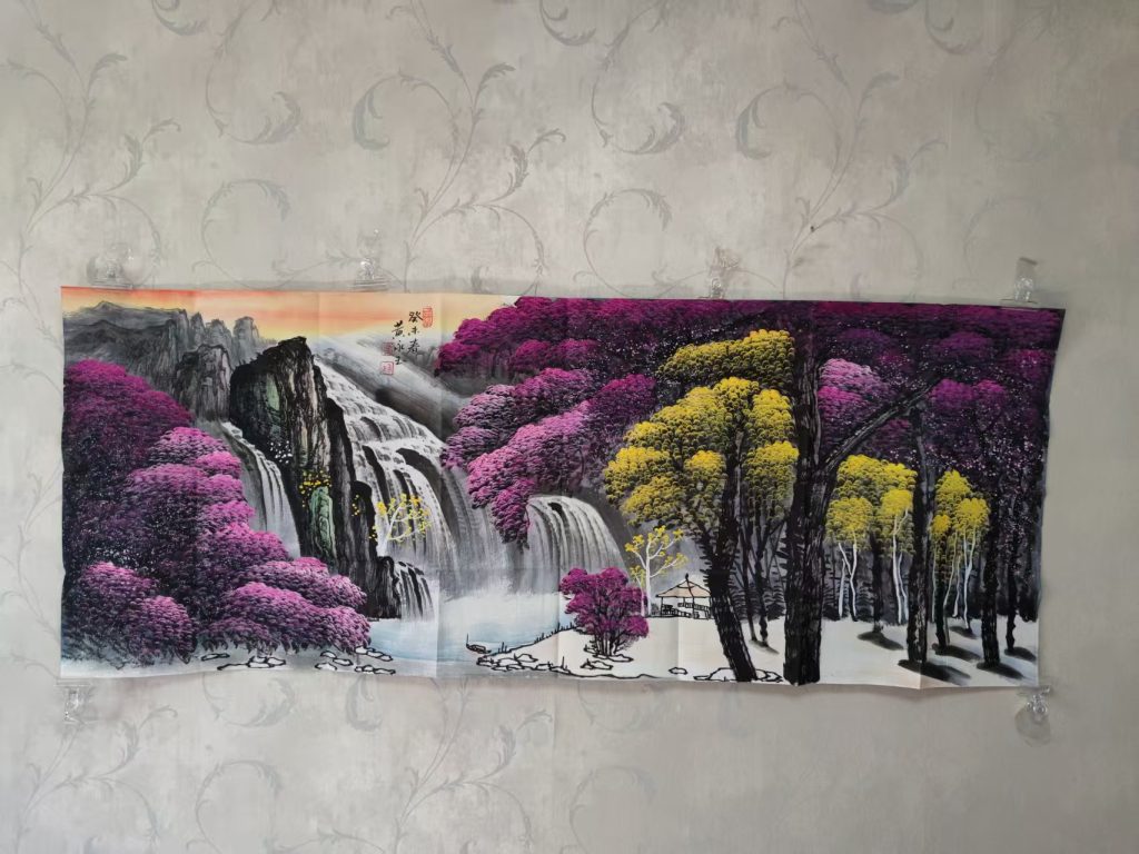 图片[1]-黄永玉《飞瀑图》-嘉城艺术交易平台