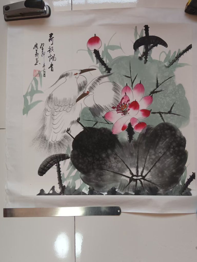 图片[1]-王广义《荷韵飘香》-嘉城艺术交易平台