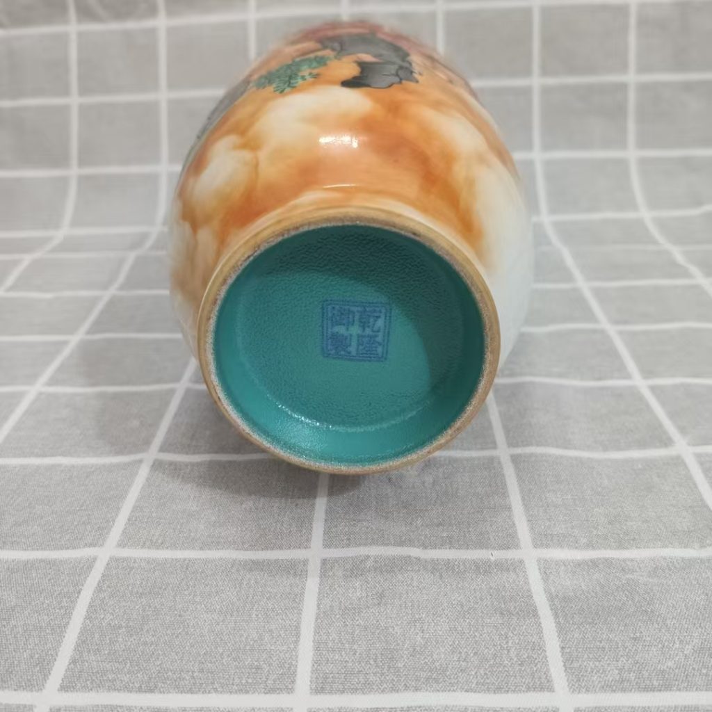 图片[2]-乾隆年制《粉彩人物故事纹赏瓶》-嘉城艺术交易平台