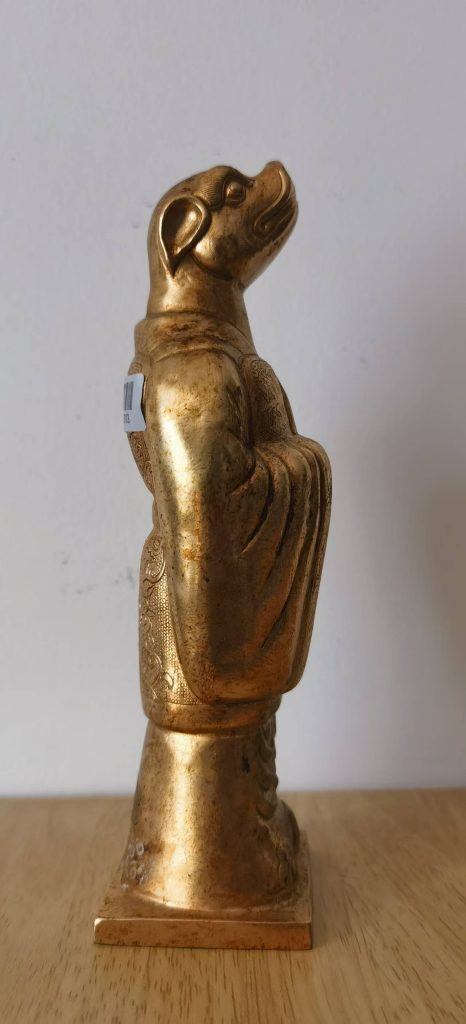 图片[1]-贞观年制《铜鎏金十二生肖兽首人身像》-嘉城艺术交易平台