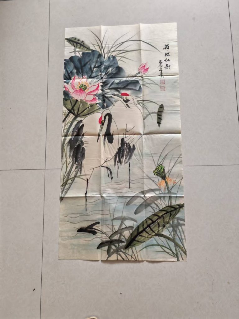 图片[1]-张大千《荷池仙影》-嘉城艺术交易平台