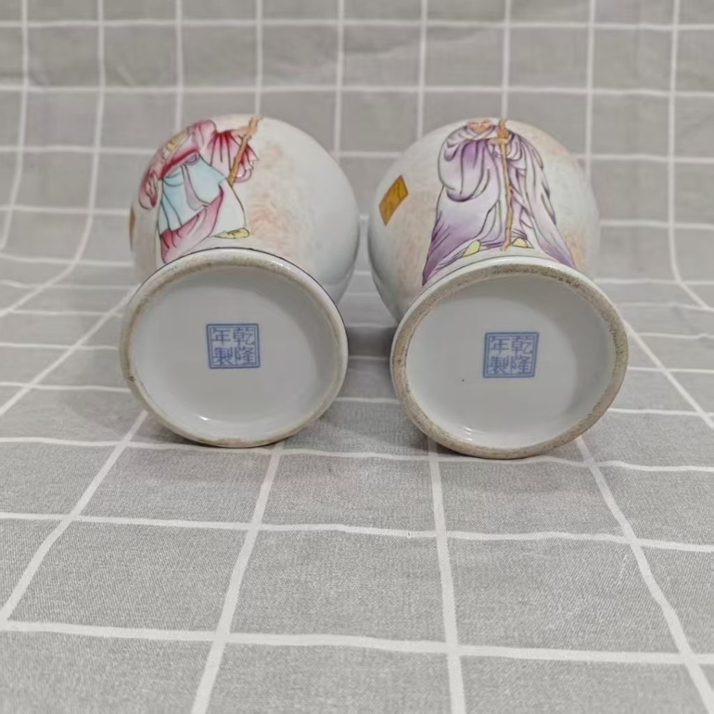 图片[2]-乾隆年制《粉彩人物纹将军罐》一对-嘉城艺术交易平台