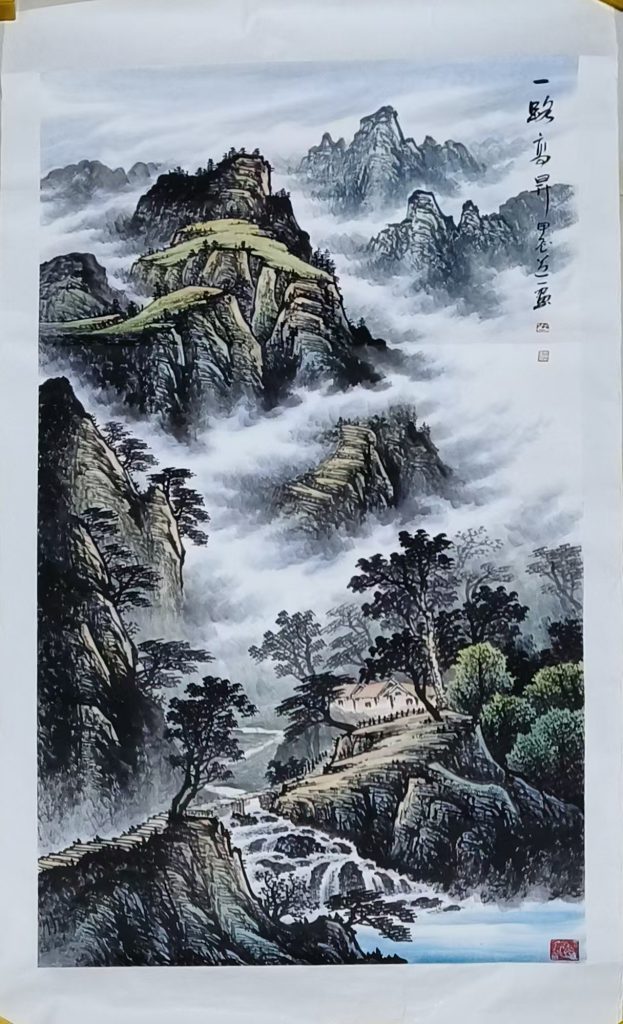 图片[1]-李学斌《一路高升》-嘉城艺术交易平台