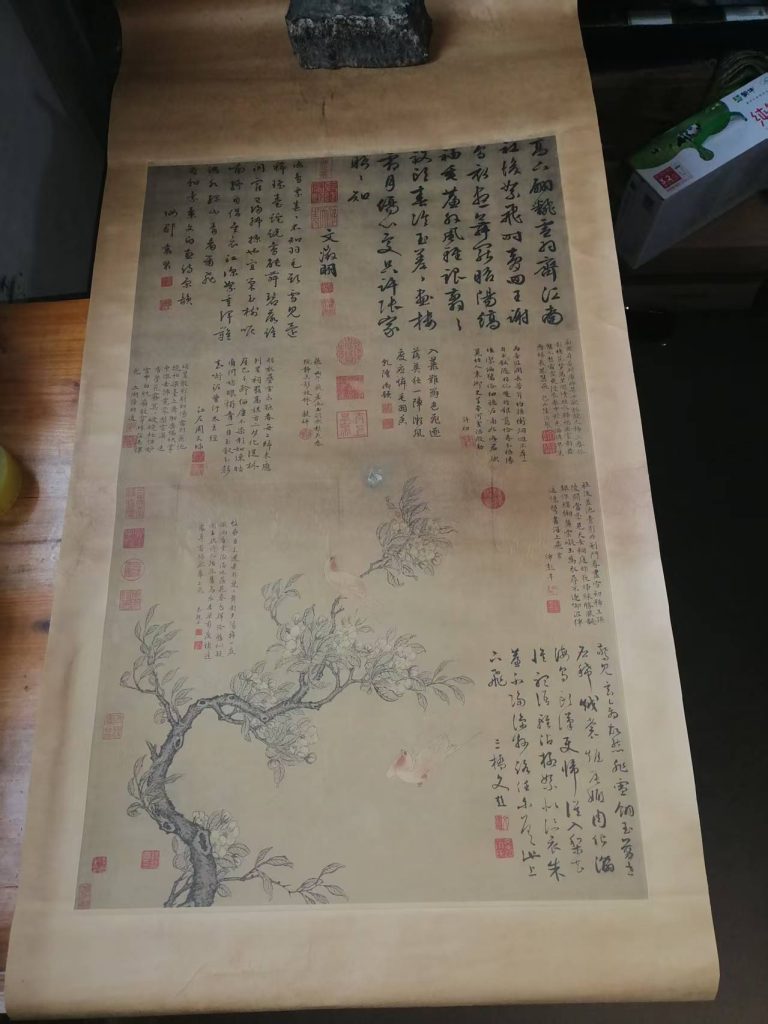 图片[1]-陆治《梨花双燕图》-嘉城艺术交易平台