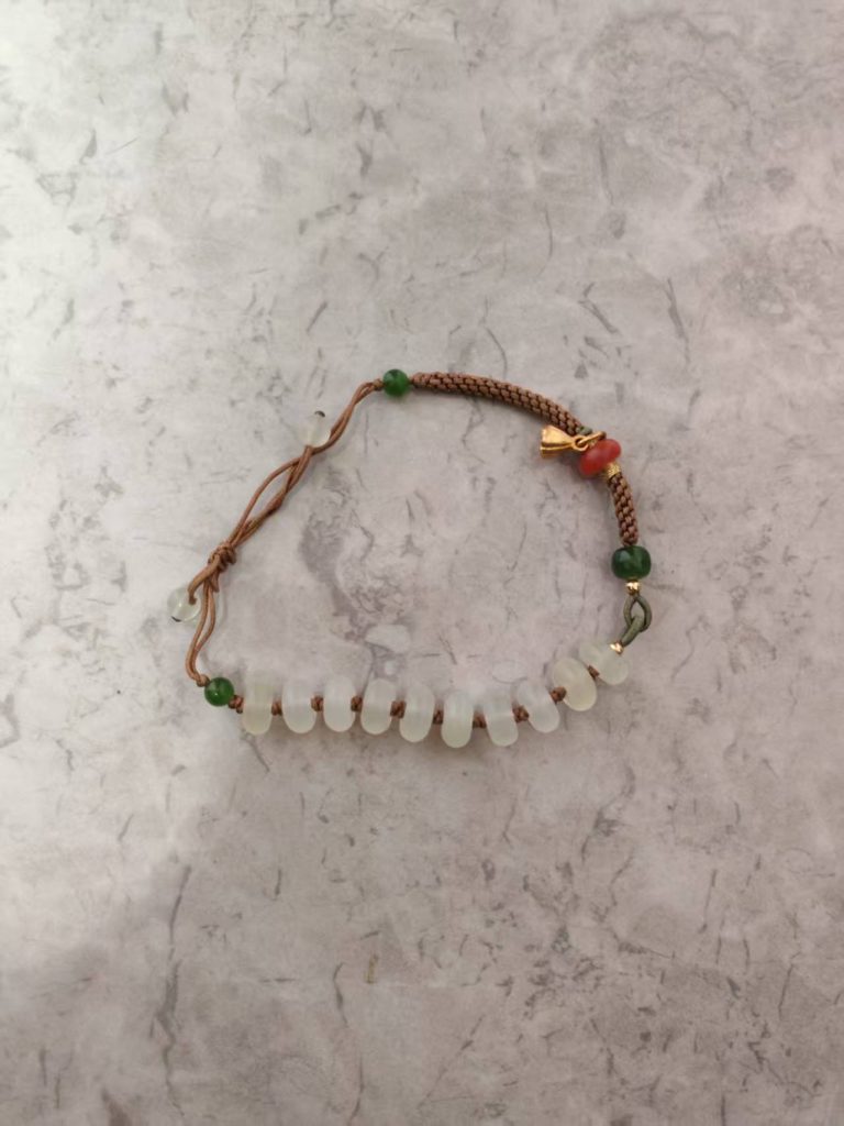 图片[1]-蛇纹石玉《手链》-嘉城艺术交易平台