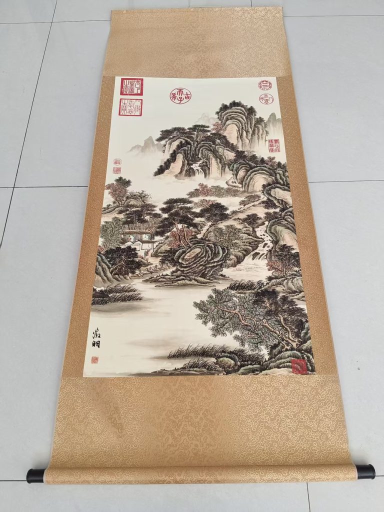 图片[1]-文徵明《山水图》-嘉城艺术交易平台