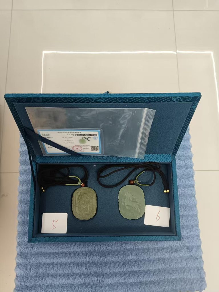 图片[1]-和田玉《玉牌》*2-嘉城艺术交易平台