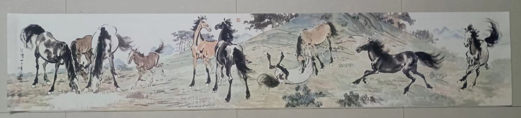 图片[1]-徐悲鸿《十骏图》-嘉城艺术交易平台