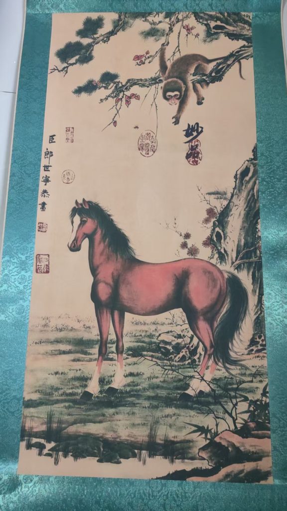 图片[1]-郎世宁《骏马图》-嘉城艺术交易平台