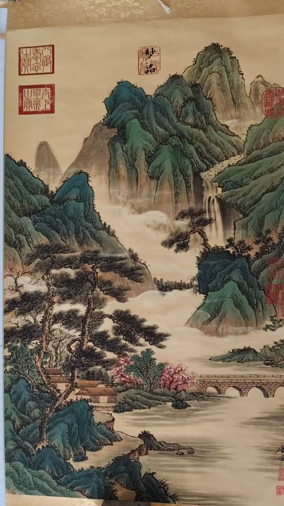 图片[1]-唐寅《松环山秀》-嘉城艺术交易平台