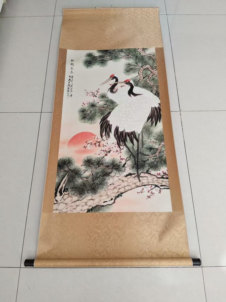 图片[1]-齐白石《松鹤长春》-嘉城艺术交易平台