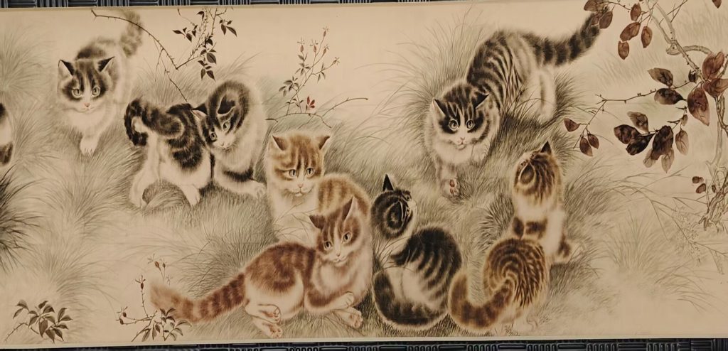 图片[2]-王雪涛《 群猫嬉戏》-嘉城艺术交易平台