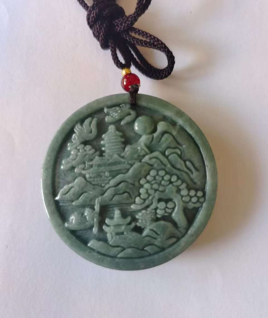 图片[2]-翡翠《山水牌》-嘉城艺术交易平台