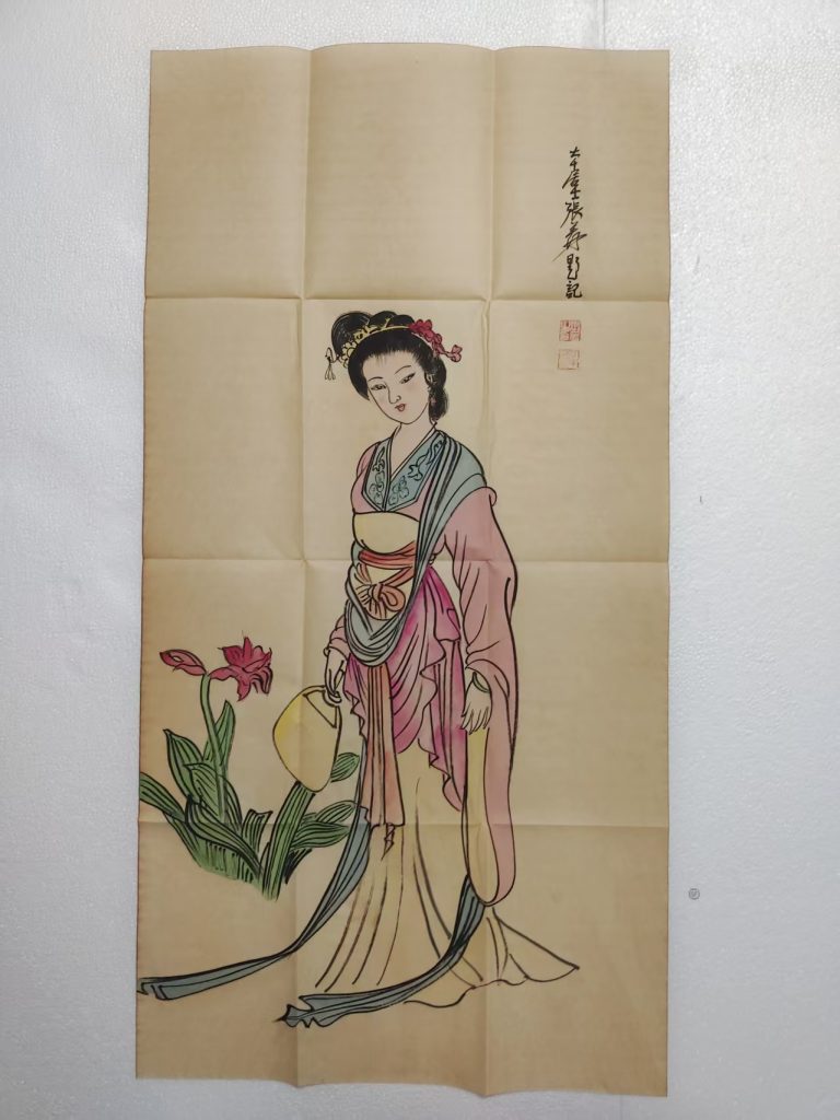 图片[1]-张大千《仕女图》-嘉城艺术交易平台