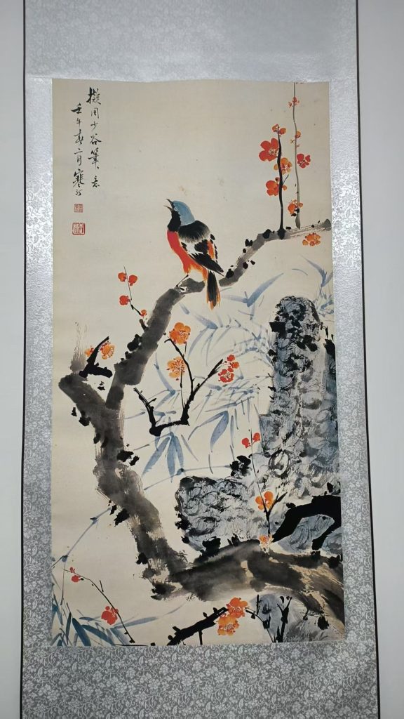 图片[1]-江寒汀《梅雀图》-嘉城艺术交易平台