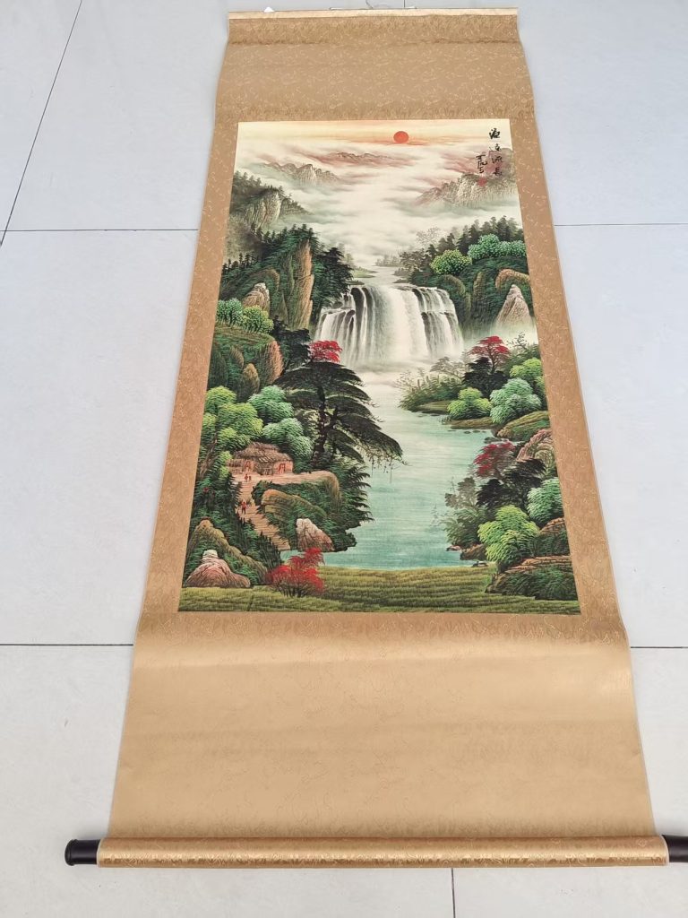 图片[1]-李可染《源远流长》-嘉城艺术交易平台