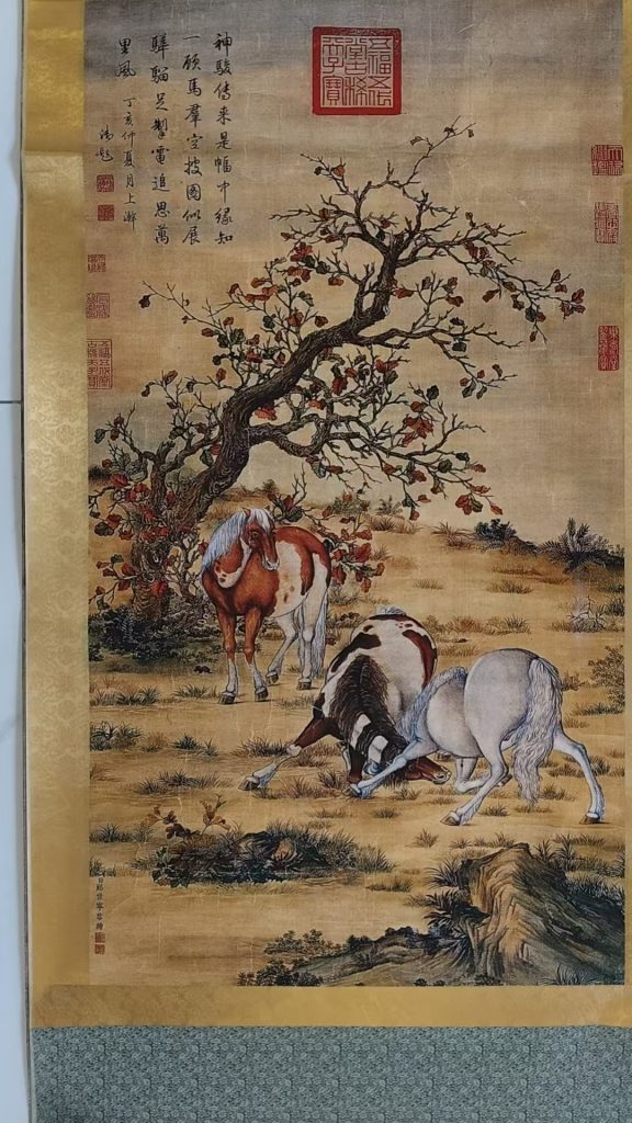 图片[1]-郎世宁《骏马图》-嘉城艺术交易平台