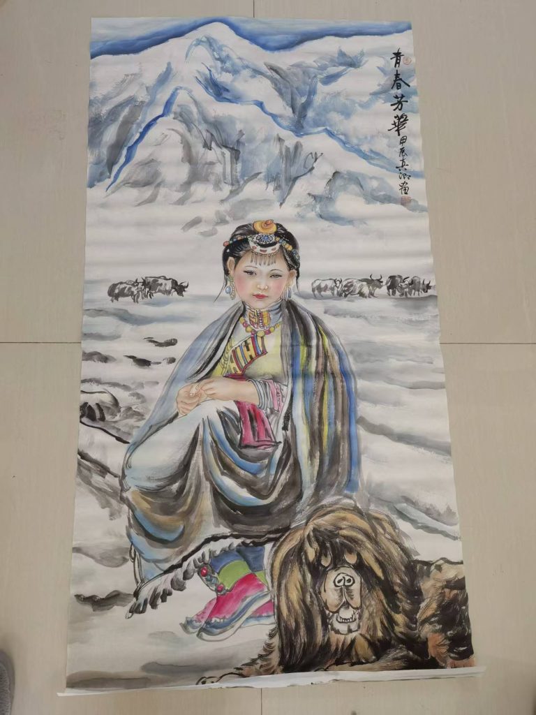 图片[1]-柳真卿《青春芳华》-嘉城艺术交易平台