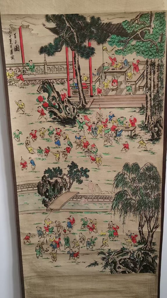 图片[1]-唐寅《百子图》-嘉城艺术交易平台