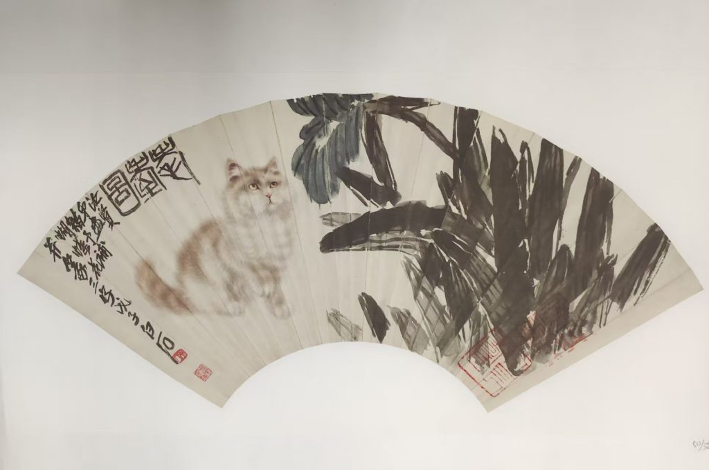 图片[1]-齐白石《耄耋图》扇面-嘉城艺术交易平台