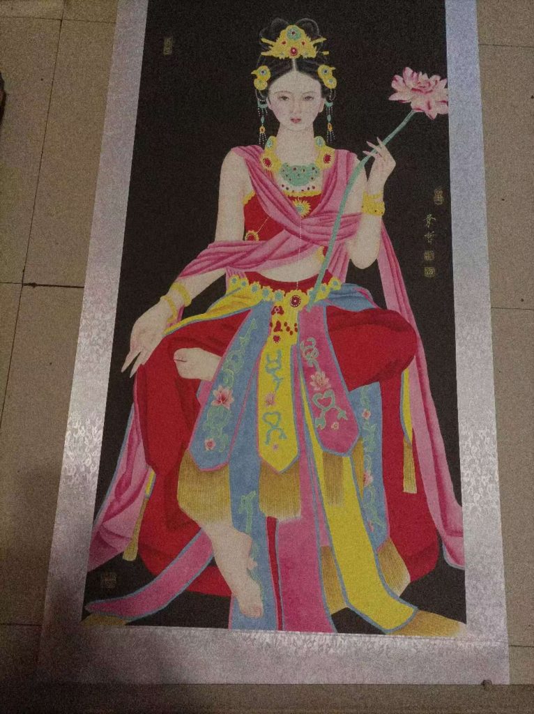 图片[1]-崔景哲《中国红-人物图》-嘉城艺术交易平台