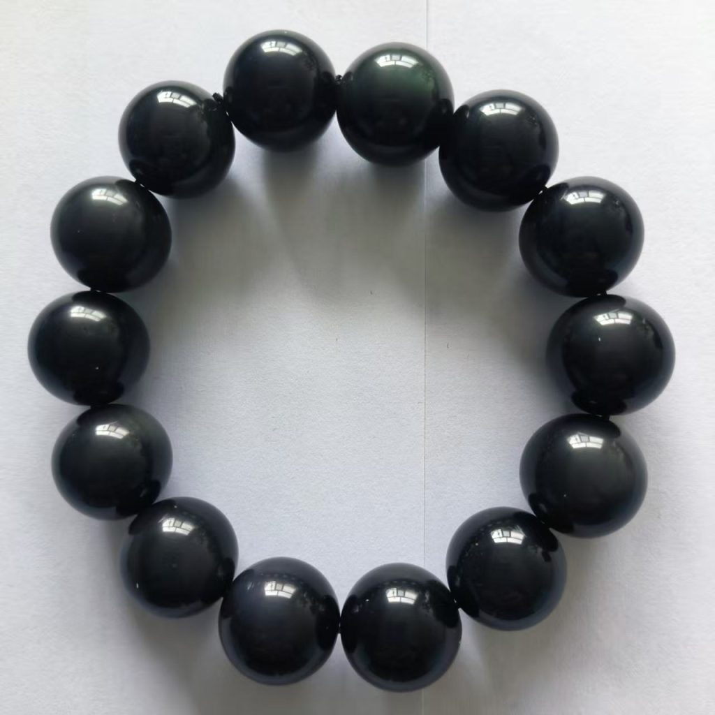 图片[1]-黑曜岩《手串》-嘉城艺术交易平台