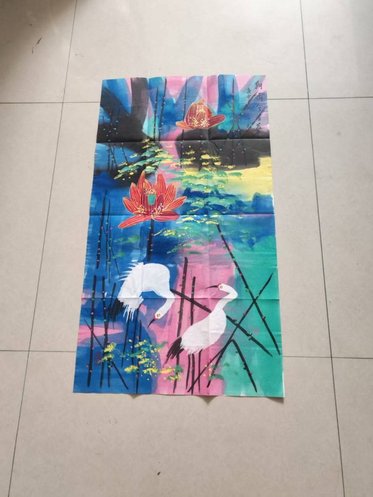 图片[1]-黄永玉《荷香白鹭》-嘉城艺术交易平台