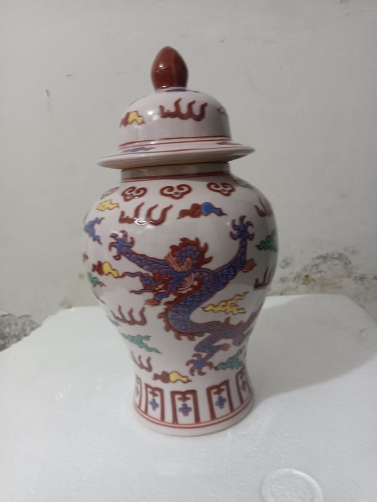 图片[1]-成化年制《龙纹薄胎瓷将军罐》-嘉城艺术交易平台