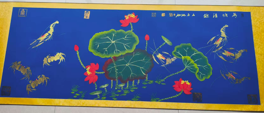 图片[1]-谭建利《荷塘清趣》-嘉城艺术交易平台