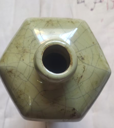 图片[3]-崇宁元年《哥窑六方梅瓶》清凉寺御制-嘉城艺术交易平台