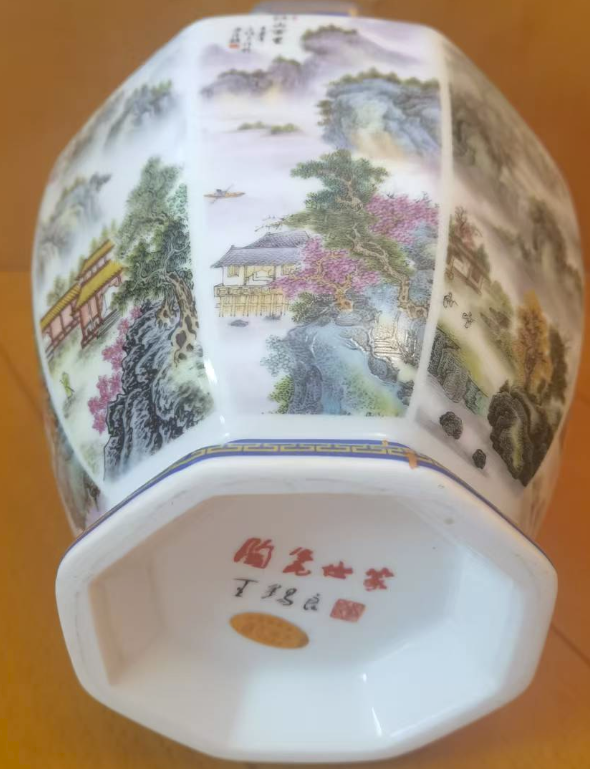 图片[2]-王锡良《江山万里八方瓶》-嘉城艺术交易平台