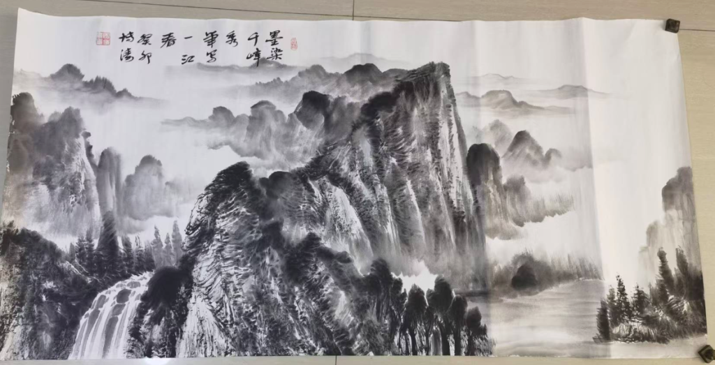 图片[1]-田博涛《山水图》-嘉城艺术交易平台