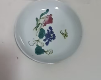 图片[1]-晚清《粉彩花卉盘》-嘉城艺术交易平台