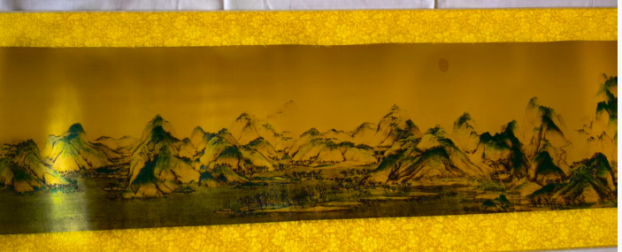 图片[2]-金箔画《千里江山图》(黄金版）-嘉城艺术交易平台