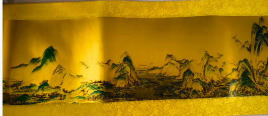 图片[1]-金箔画《千里江山图》(黄金版）-嘉城艺术交易平台