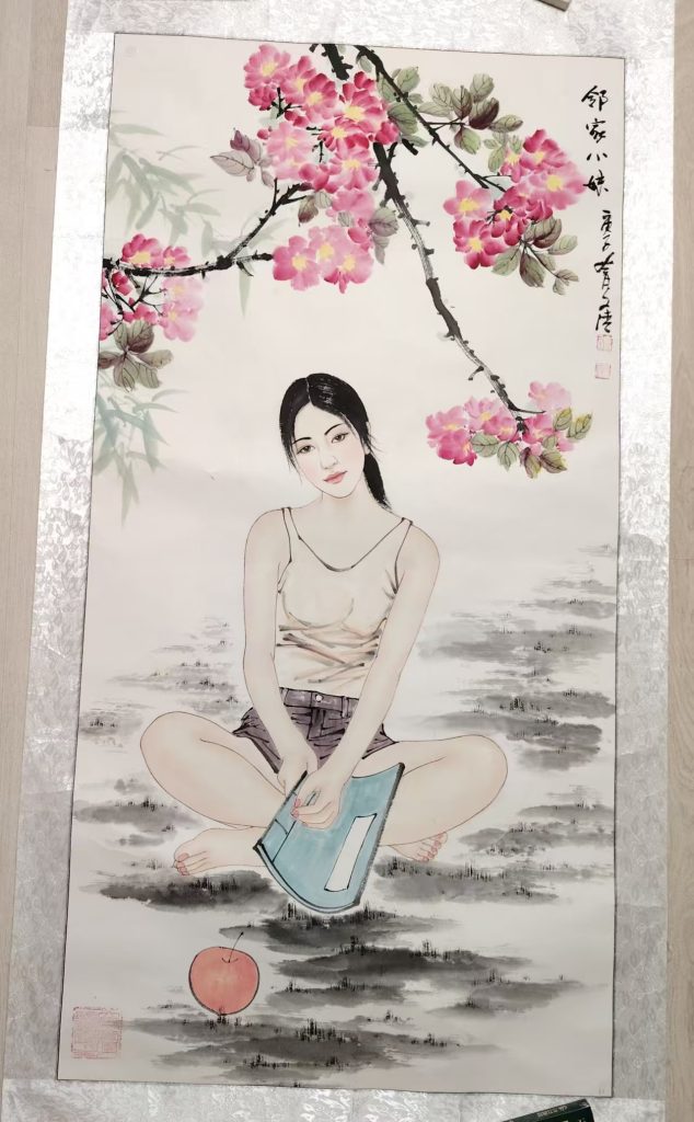 图片[1]-徐文清《邻家小妹》-嘉城艺术交易平台