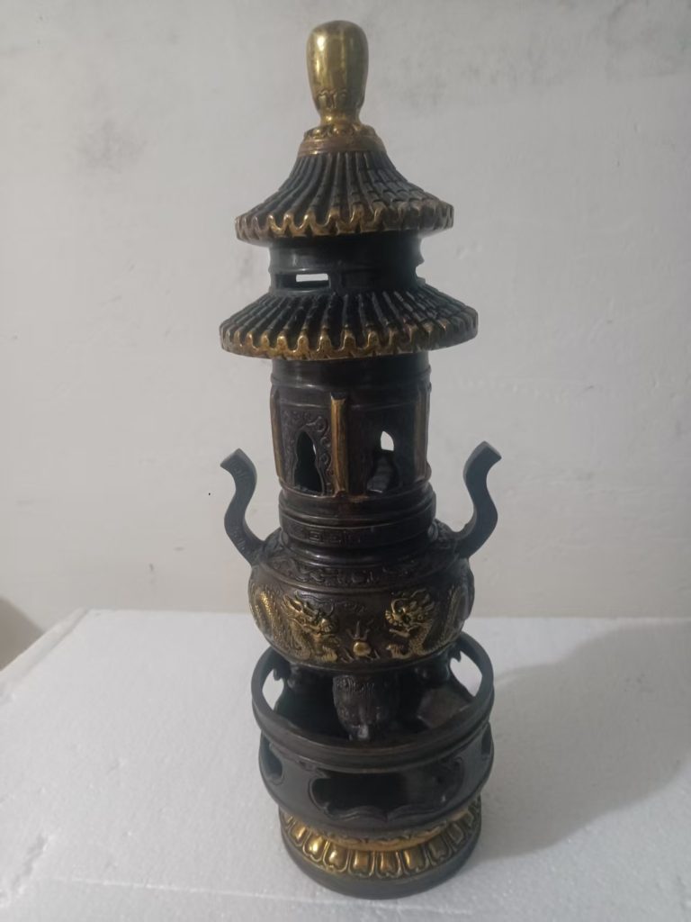 图片[1]-乾隆年制《风魔铜香炉》-嘉城艺术交易平台