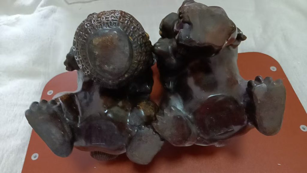 图片[2]-风磨铜鎏金狮子摆件-嘉城艺术交易平台