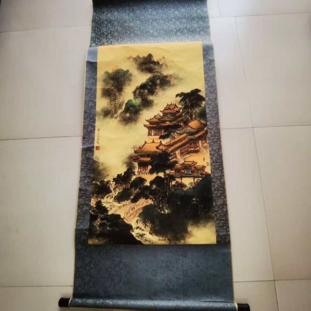 图片[1]-仇英《山水图》-嘉城艺术交易平台