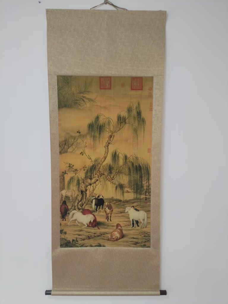 图片[1]-郎世宁《八骏图》-嘉城艺术交易平台