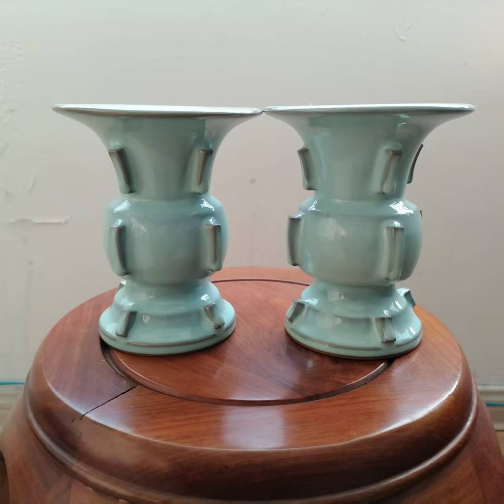 图片[1]-王建伟《出戟尊》（钧瓷双尊）-嘉城艺术交易平台