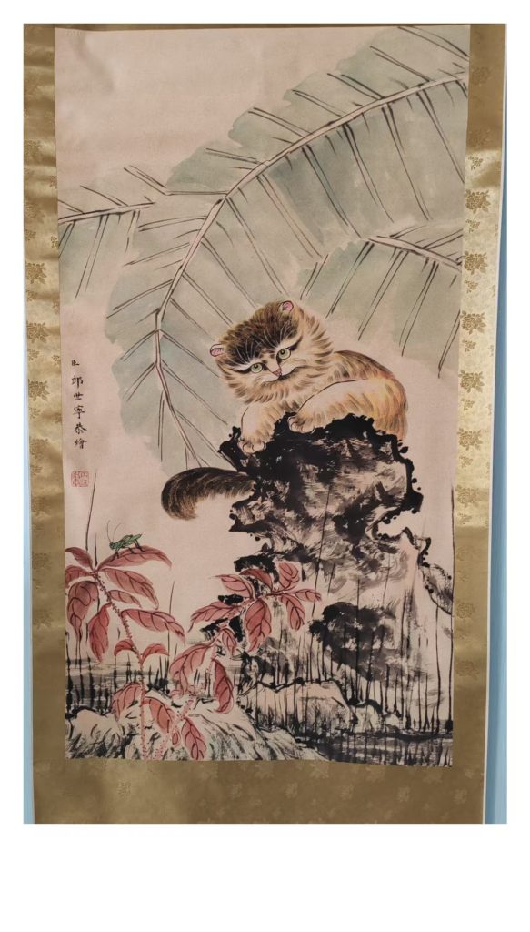 图片[1]-郎世宁《猫》-嘉城艺术交易平台