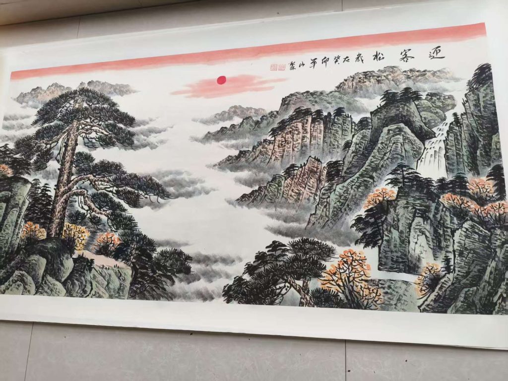 图片[1]-李山聚《迎客松》-嘉城艺术交易平台